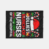 Jolliest Bunch Of Nurses This Side Of The Hostal C Fleece Deken (Voorkant (Horizontaal))