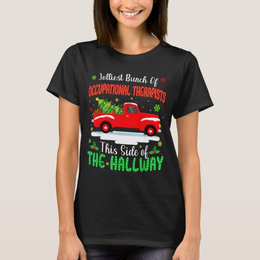 Jolliest Bunch Of Occupational Therasts Funny Chri T-shirt (Voorkant)