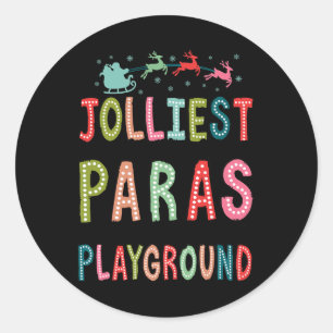 Jolliest Bunch van Paras deze kant van de speeltui Ronde Sticker