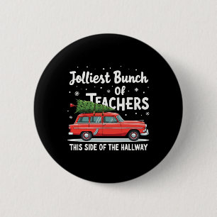 Jolliest groep leraren aan deze kant van de gang ronde button 5,7 cm