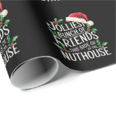 Jolliest stelletje vrienden xmas matching sarcasti cadeaupapier (Rol Hoek)