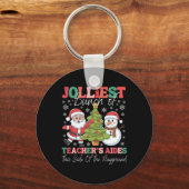 Jolliest Teacher's Aides Kerst Speeltuin Fun Sleutelhanger (Voorkant)