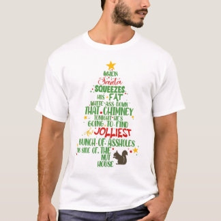 Jollllelijkste bunch van A-gaten kerstboom TShirt