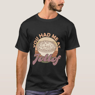Jollof Nigeria Gebakken Voedsel Nigeriaanse Vlagge T-shirt