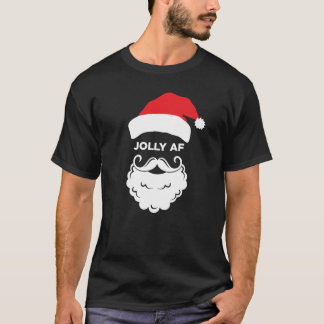 Jolly AF grappig Kerstman volwassen kerstvakantie T-shirt