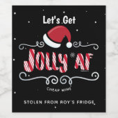 Jolly AF Wijn Etiket (Enkel label)