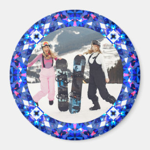 Jolly and Festive kerstfoto Afbeelding Lijst Ma Magneet