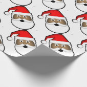 Jolly Black Santa Cadeaupapier (Hoek)