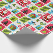 Jolly & Bright: Santa & Friends Cadeaupapier (Hoek)