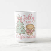 Jolly & Caffeinated Coquette Christmas Latte Mug (Centre)