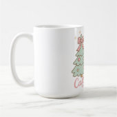 Jolly & Caffeinated Coquette Christmas Latte Mug (Gauche)