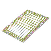 Jolly Cheerful Kerstweek Herinneringspanner Notitieblok (Schuin)