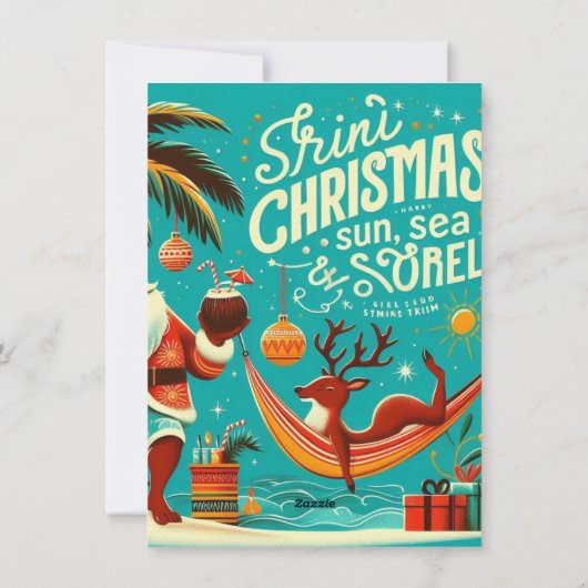 Jolly Christmas Card Feestdagenkaart (Achterkant)