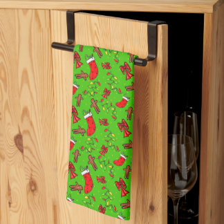 Jolly Christmas_green Theedoek