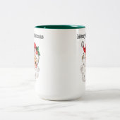 Jolly Christmas Père Noël Mug à deux tons (Centre)