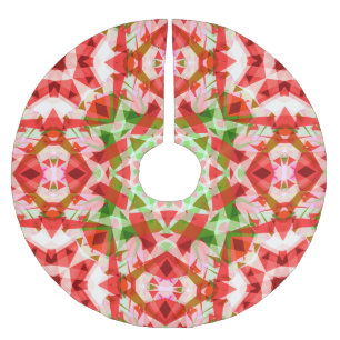 Jolly Christmas Rood Groen Roze Merry Star Patroon Kerstboom Rok