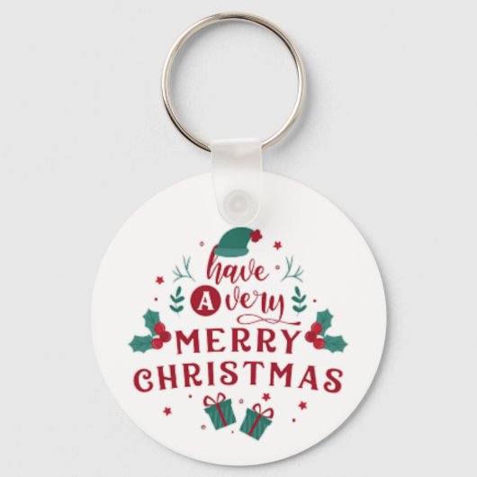 Jolly Christmas-Sleutelhanger Sleutelhanger (Voorkant)