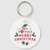 Jolly Christmas-Sleutelhanger Sleutelhanger (Achterkant)