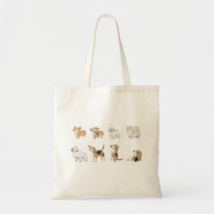 Jolly corgis tote bag