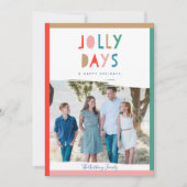 Jolly Days Cartes photos de vacances (Devant)