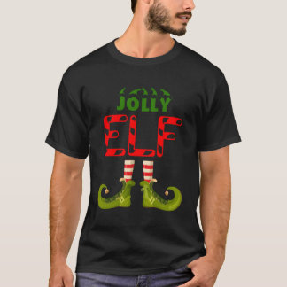 Jolly Elf Grappige Groep Matching Familie Pyjama's T-shirt