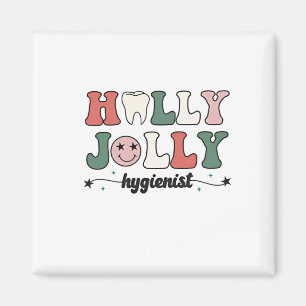 Jolly en hygiënist tandarts Kerstman Magneet