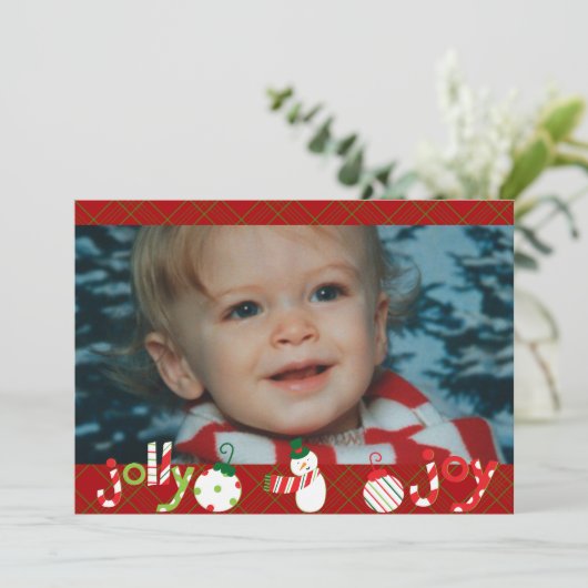Jolly et Joy Customisé Carte photo de vacances (Debout devant)