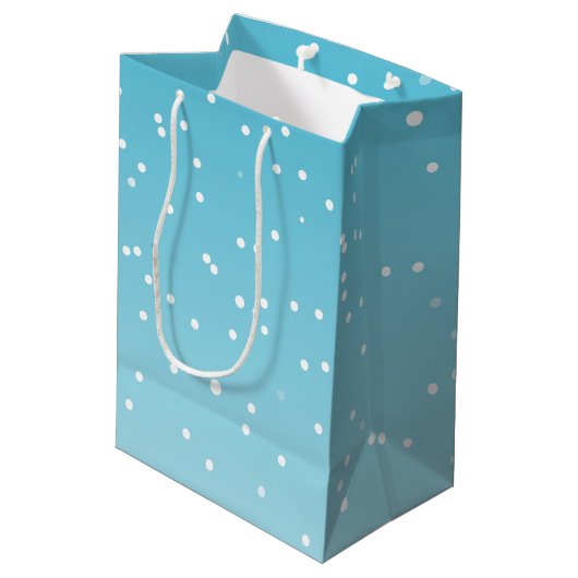 Jolly Ethnic Santa | Aangepaste tekst Medium Cadeauzakje (Achterkant Gekanteld)