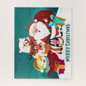 Jolly Festive Kerstmis Legpuzzel (Verticaal)
