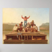 Jolly Flatboatmen - George Bingham Fine Art Poster (Voorkant)