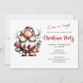 Jolly Funny Santa Red Green Editable Holiday Card Kaart (Voorkant)