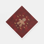 Jolly Gingerbread Man Kerstmis Servet (Hoek)