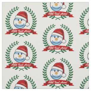Jolly glimlachend Argentina Flag Holiday Stof