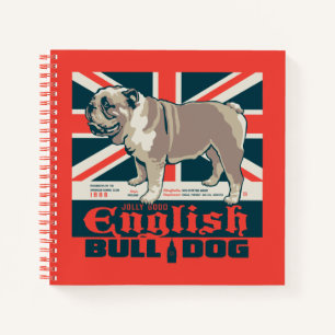 Jolly Goede Engelse Bulldog Notitieboek