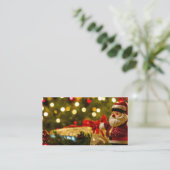 Jolly Groeten van de Kerstman. Contactkaartje (Staand voorkant)