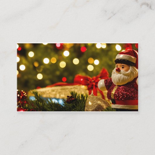Jolly Groeten van de Kerstman. Contactkaartje (Voorkant)