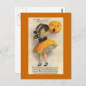 "Jolly Halloween" Carte Vintage Halloween (Devant / Derrière)