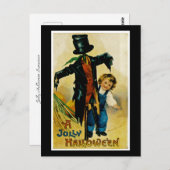 Jolly Halloween Scarecrow Briefkaart (Voorkant / Achterkant)