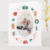 Jolly Happy Christmas Kaart (Gele Bloem)