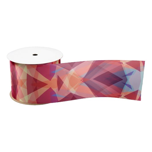 Jolly Helder Rood Gouden Kerstster Decoratief Lint (Spoel)