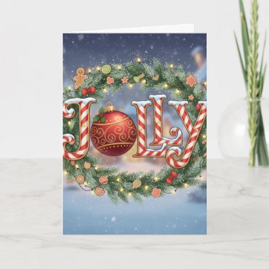 Jolly Holiday - Christmas Card Kaart (Voorkant)