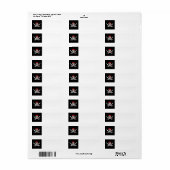 Jolly Jack Pirate adreslabel Etiket (Full Sheet)