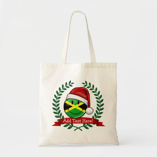 Jolly Jamaican Flag KerstStyle Tote Bag (Voorkant)
