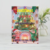 Jolly Jammies Christmas Party | Family Fun Kaart (Staand voorkant)