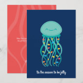 Jolly Jellyfish Feestdagenkaart (Voorkant / Achterkant)