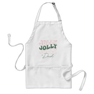 Jolly Jolly Papa Leuke Feestelijke Kerstmis Standaard Schort