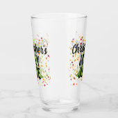 Jolly Juice Funny Custom Name kerstbeer Glass Glas (Rechts)