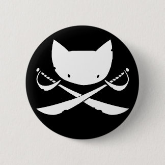 Jolly Kat Pirate Button
