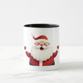 Jolly Kawaii Santa Claus Illustration Mok (Midden)