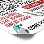 Jolly Kerstmis, Bingo Night Adverteren Poster (Hoek)